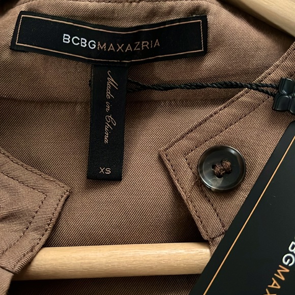 NWT BCBGMAXAZRIA DRESS -MIDI LIGHT BROWN - Picture 10 of 10
